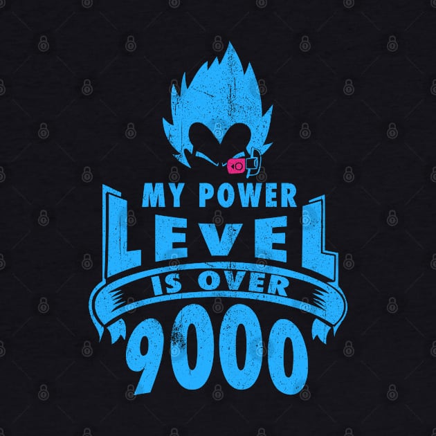 Vegeta Power Level - blue print by wookiemike